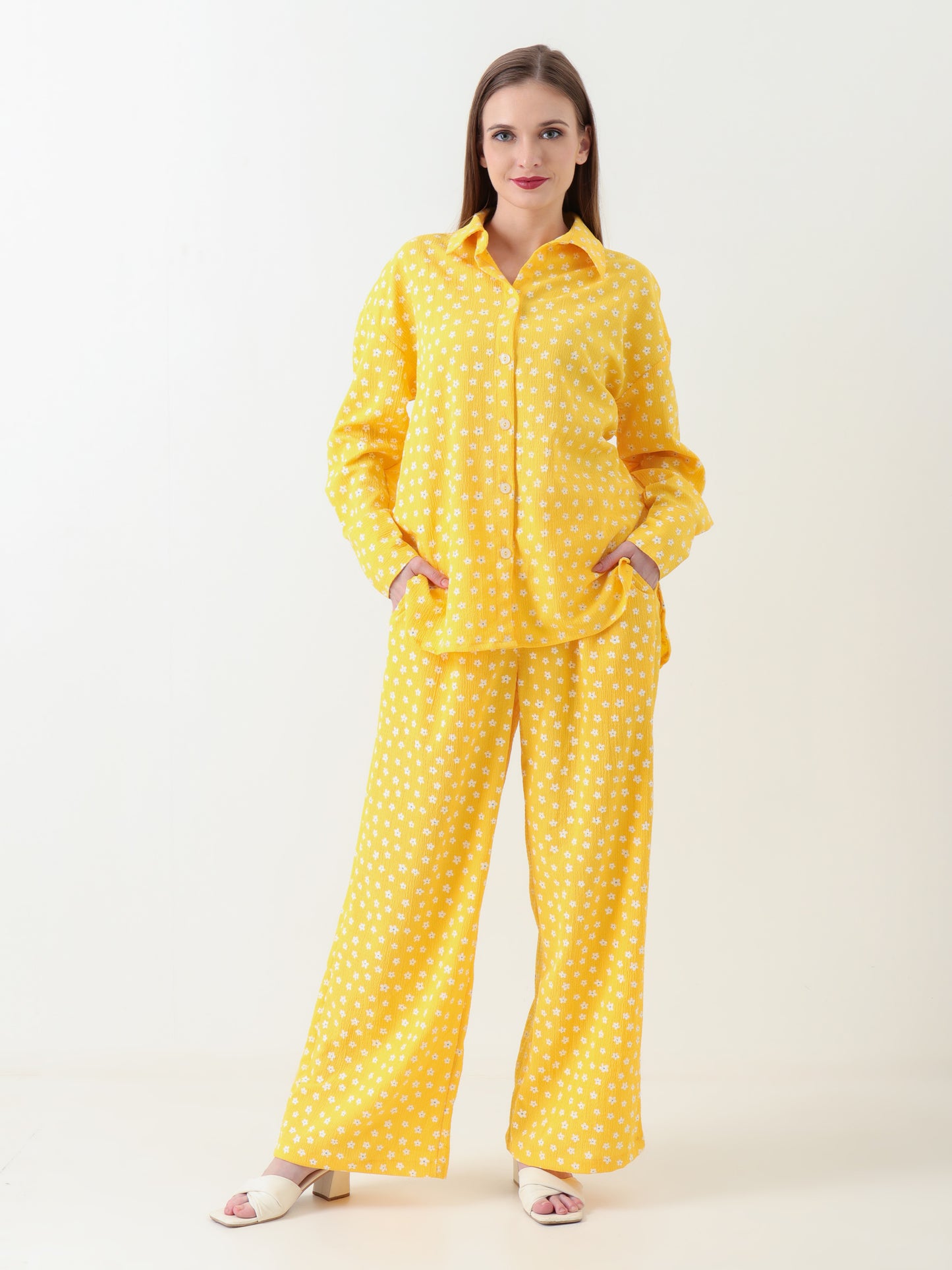 Women Charming Yellow Coord Set