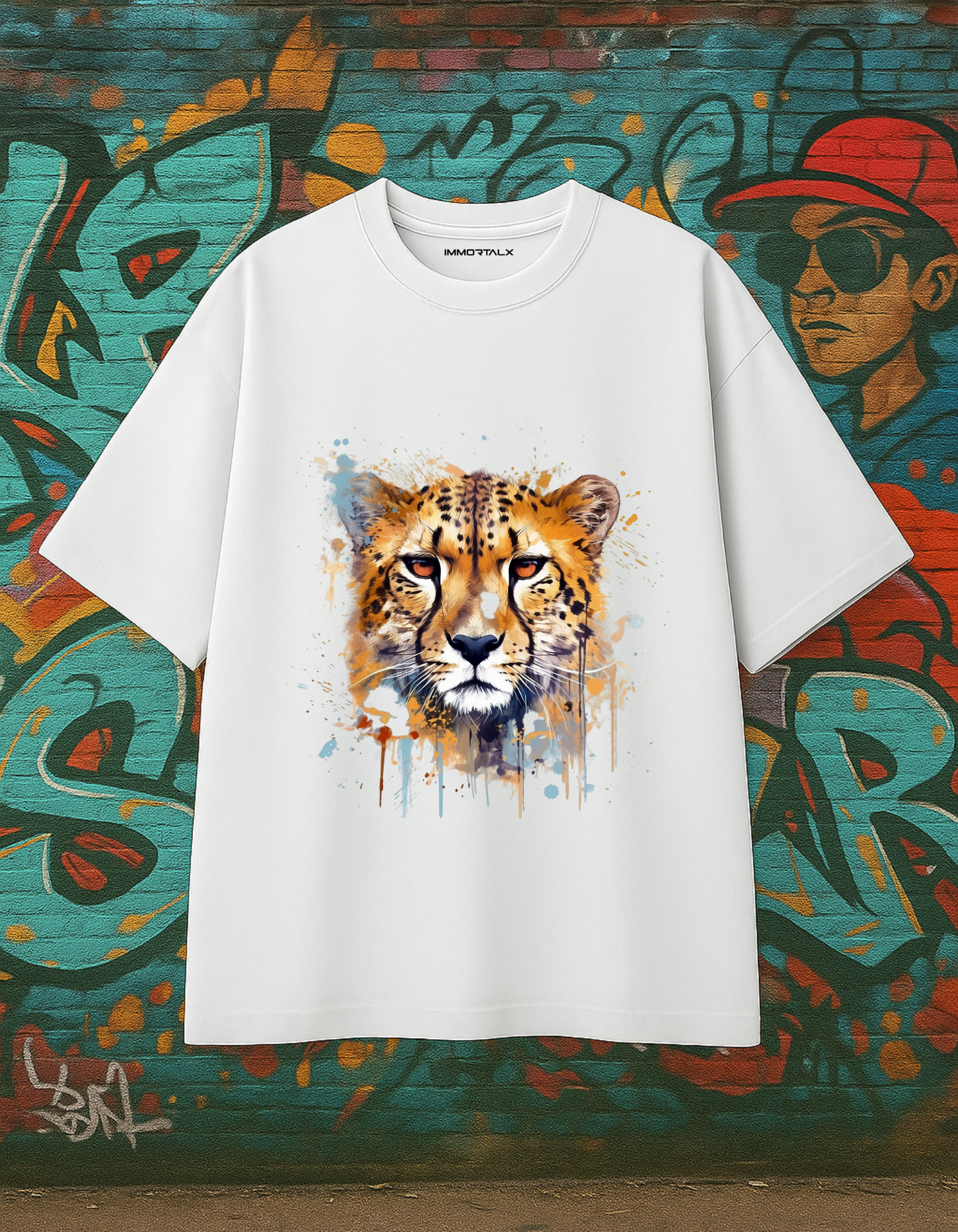 “Alpha Speed” Oversized Cheetah T-Shirt for Men