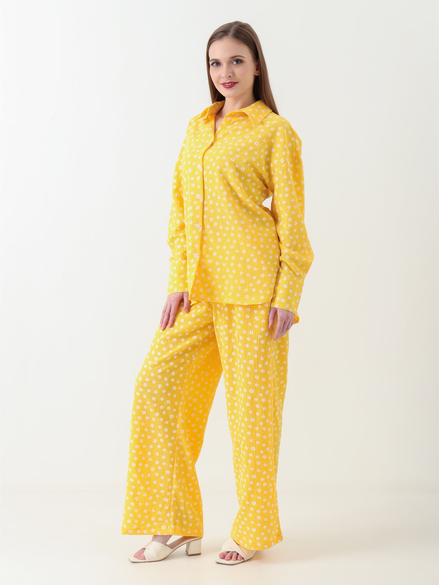 Women Charming Yellow Coord Set
