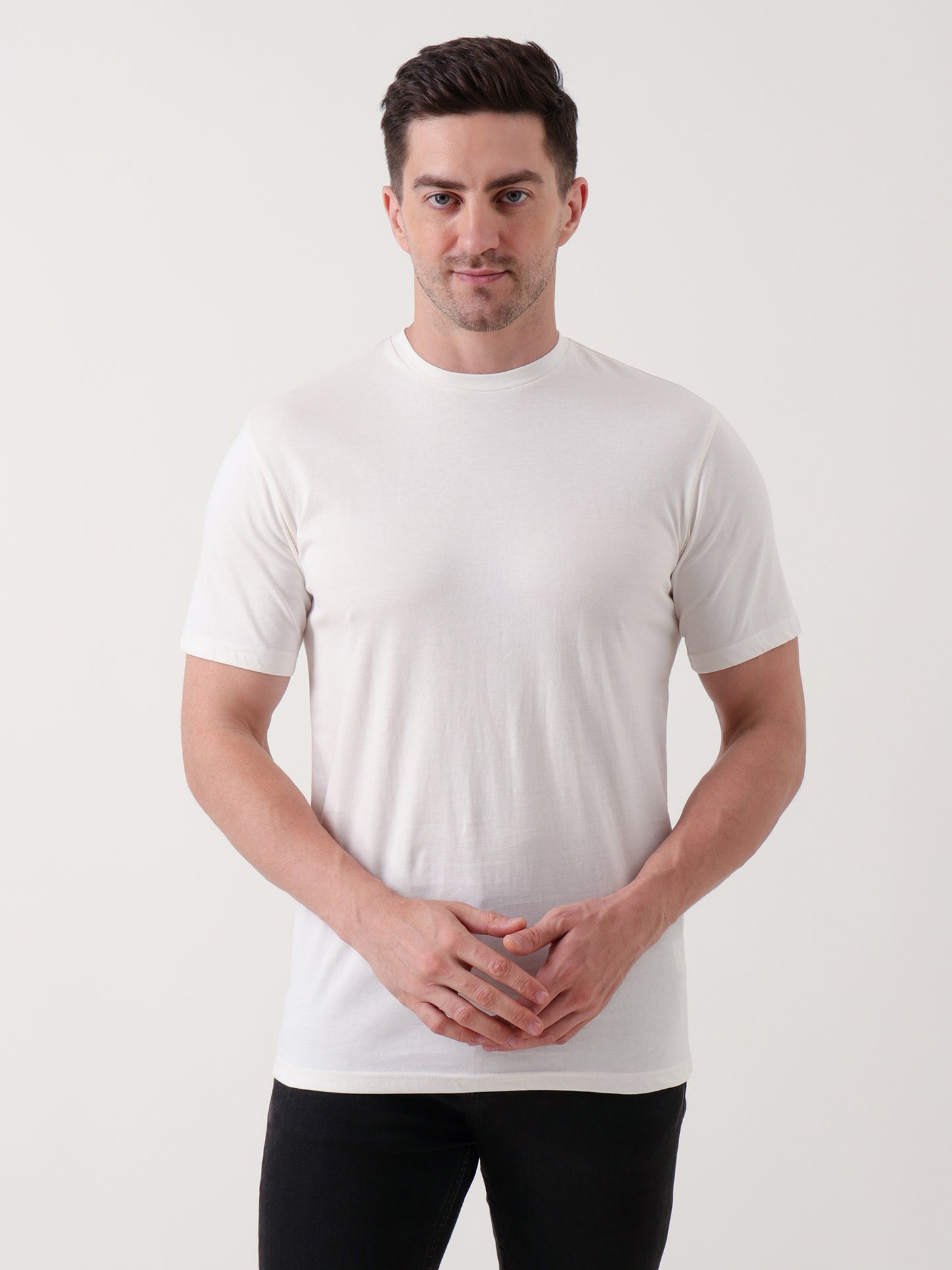 Men's Classic Crew Neck White T-Shirt