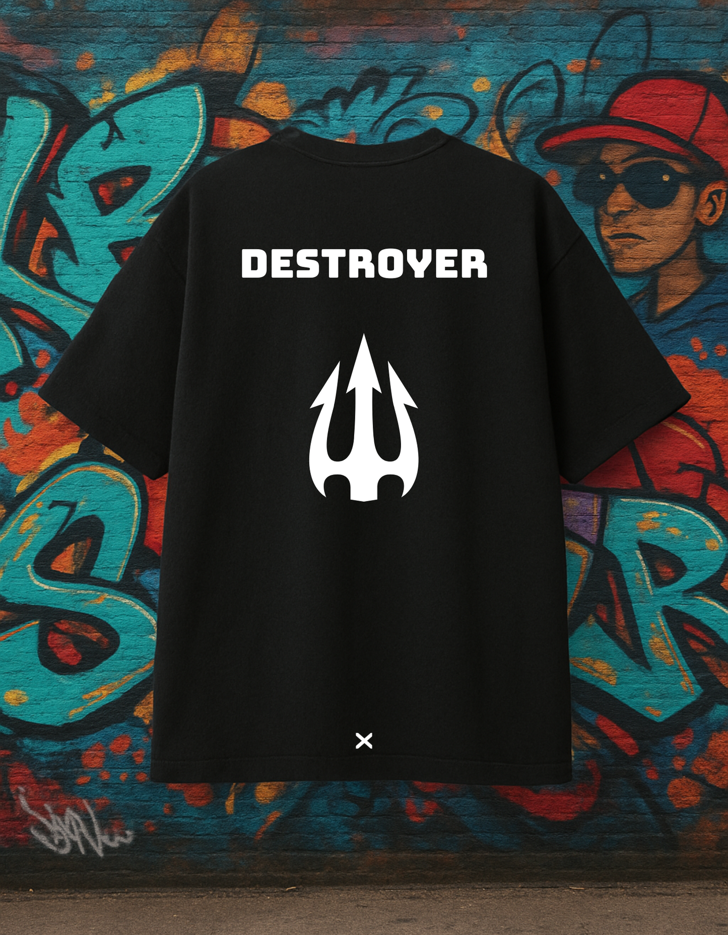 Oversized Destroyer Streetwear Black T-shirt