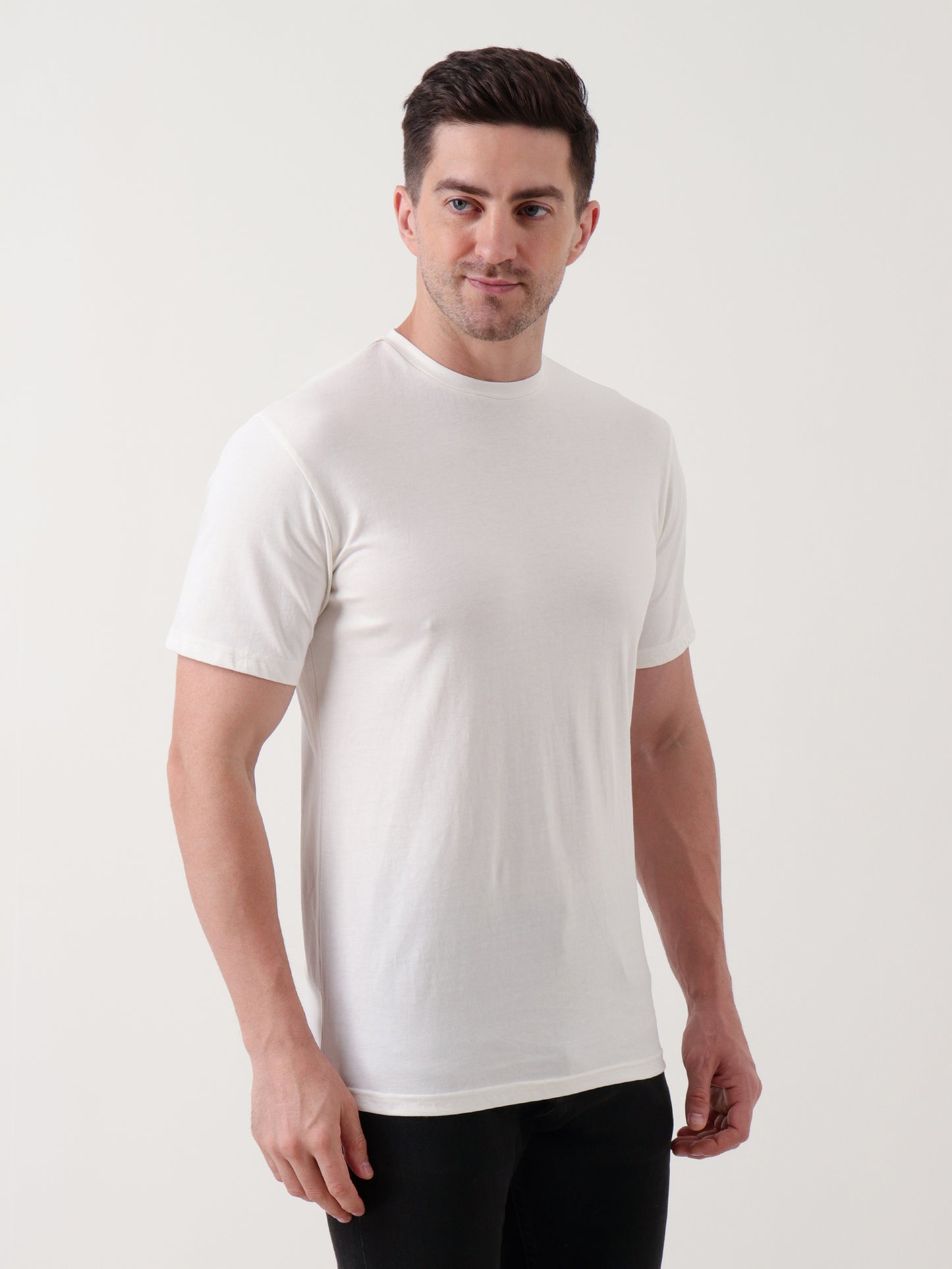 Men's Classic Crew Neck White T-Shirt
