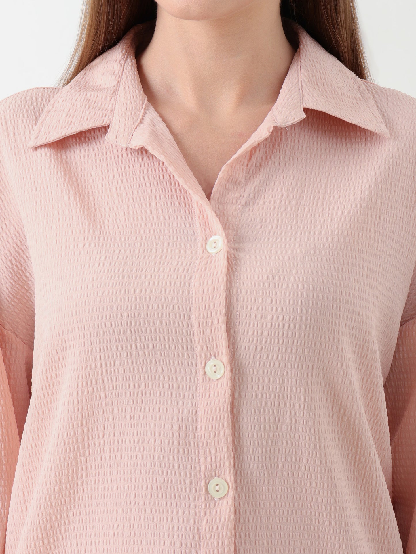 Blush Pink Textured Co-ord Set